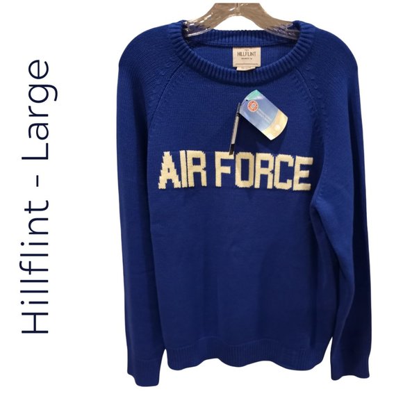 HILLFLINT Other - Hillflint Royal Air Force Vintage Stadium Knit Sweater